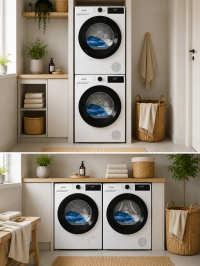 Комплект стиральной и сушильной машины Gorenje W3NGPI72SBS + D2HNE7E