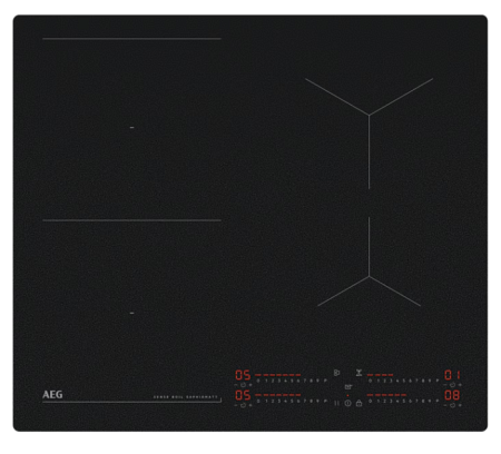 Поверхность индукционная AEG TI64IB10IZ 60 см 7000 серия SaphirMatt® Hob2Hood® матовый черный