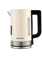 Чайник Brayer BR1068 1.7 л нерж. сталь бежевый