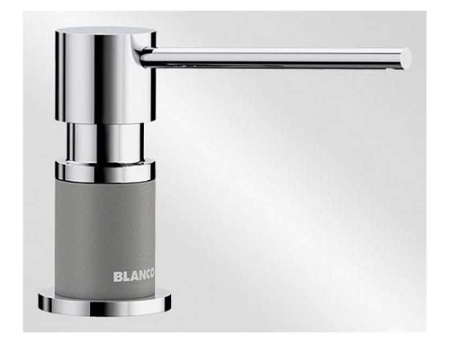 Дозатор Blanco Lato хром/вулкан серый