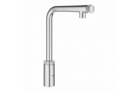 Смеситель Grohe Minta Smart Control высокий излив суперсталь